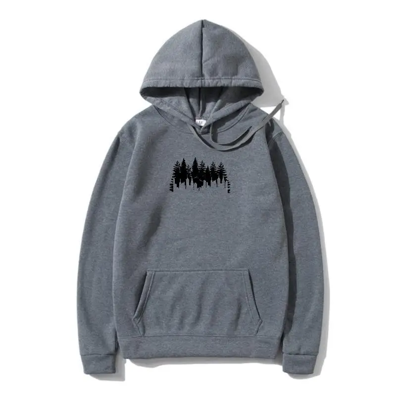 

2019 Newest Urban forest Hooded Summer High Quality Casual Printed Pullover Men Women's Fitness Short Sleeve Outwear Pullover