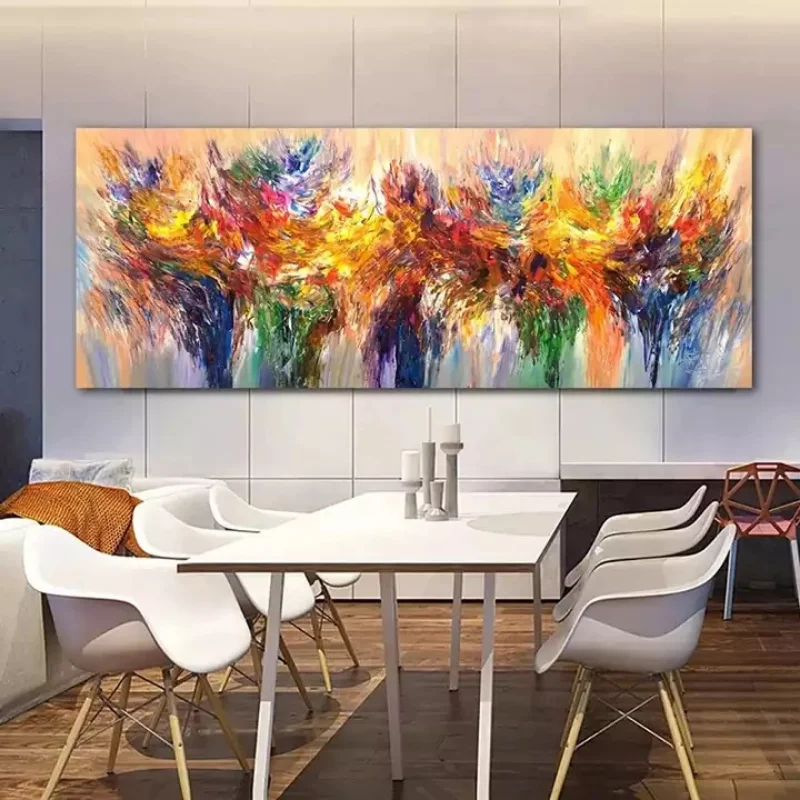 

Бескаркасная красочная Абстрактная Картина на холсте, картины, плакаты, печать, настенное искусство для гостиной, домашний декор