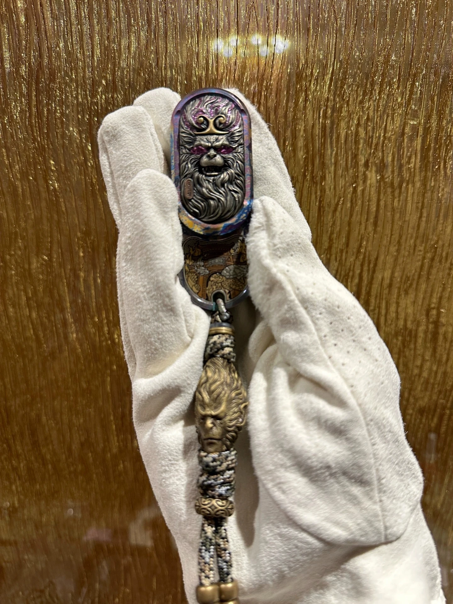 Захват K Wukong титановый сплав основной корпус push card обезьяна брат нож падение