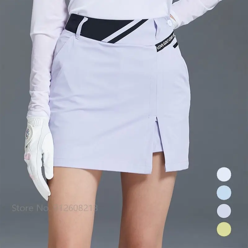 

Love Golf Ladies Summer Casual Shorts Split Anti-empty Golf Skirt Women Dry Fit Sports Skort Female High Waist Slim Skirt S-XL