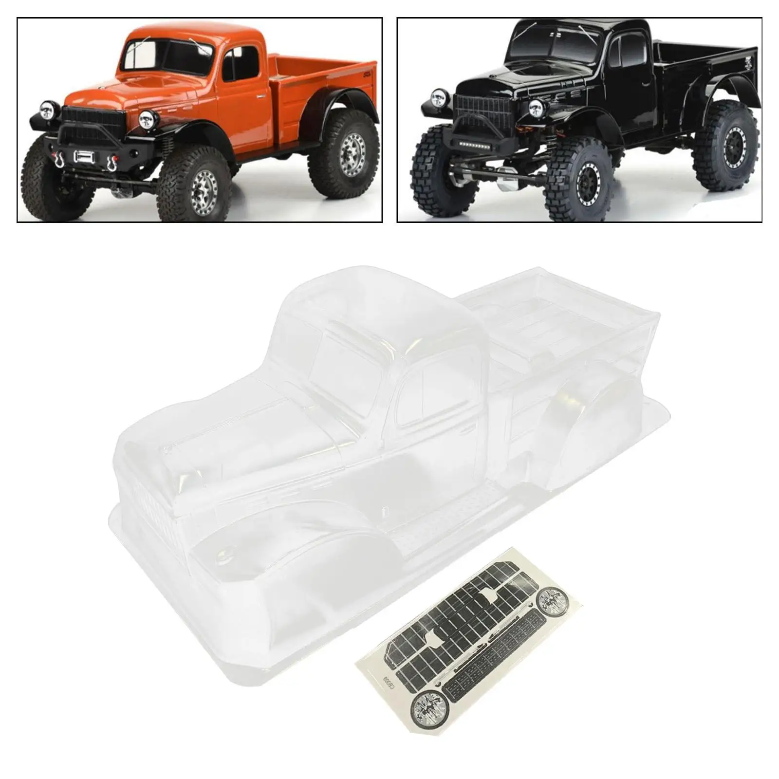 

313mm Wheelbase Body Car Shell RC Car Body Shell Frame Unpainted RC Car Shell Body for 1:10 Vehicles Hobby Car Truck Spare Parts