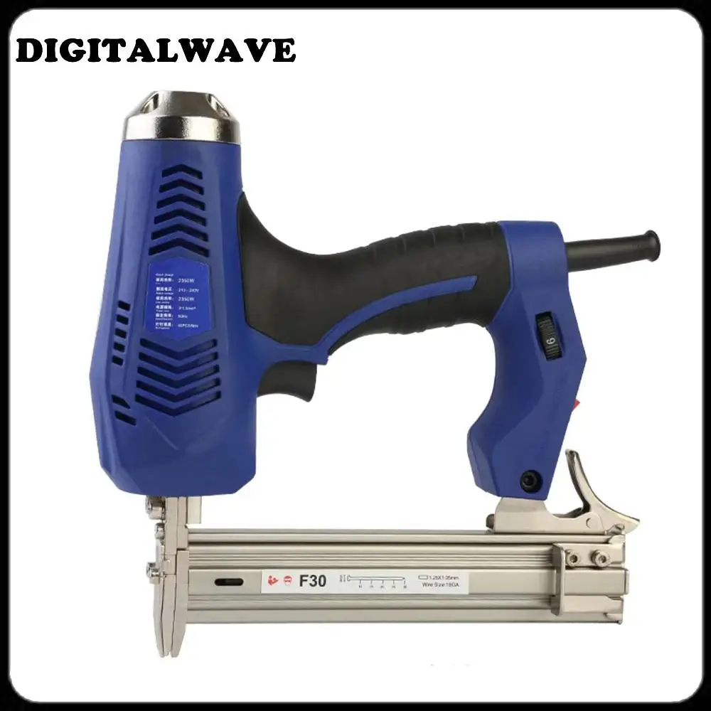 220 В, Электрический строительный степлер двойного назначения для работ по дереву, 45 шт./мин