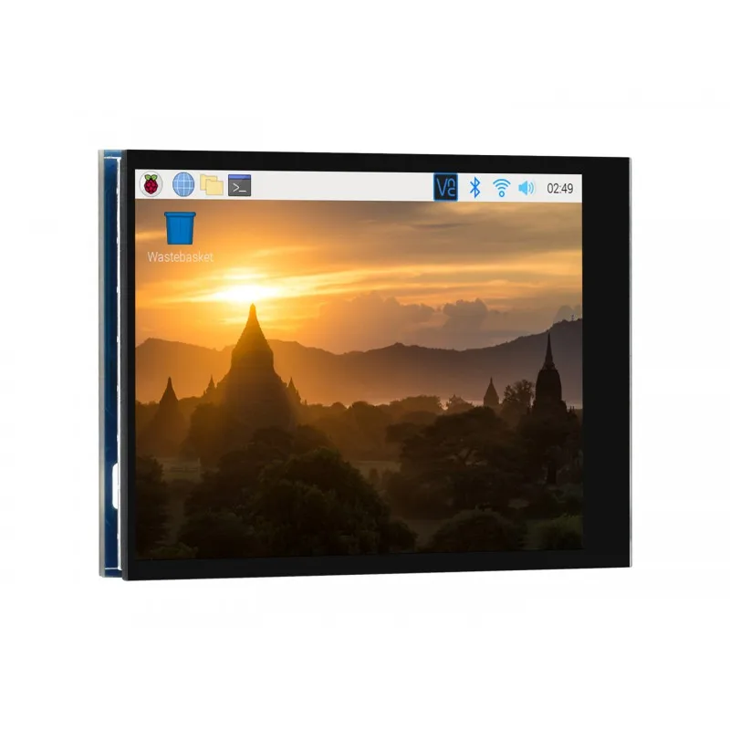 Фото 2,8-дюймовый емкостный сенсорный ЖК-экран для Raspberry Pi, 480×640, DPI, IPS, крышка из закаленного стекла с оптическим склеиванием №1