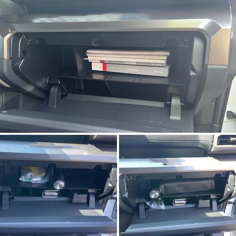 Для 24+ Toyota Tacoma перчаточный ящик разделитель из АБС-пластика набор 4 предметов
