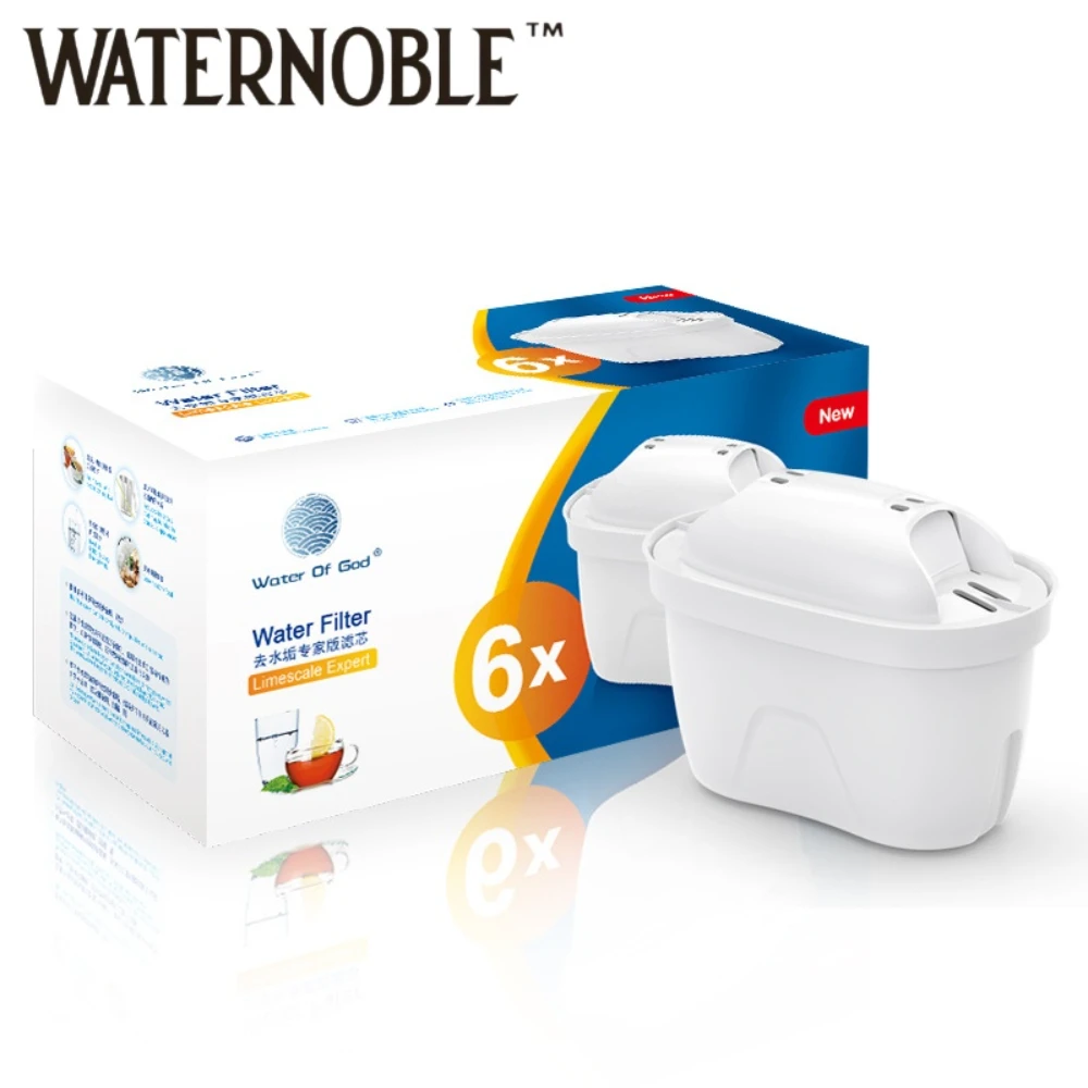 

Сменный картридж для фильтра для воды Waternoble для BRITA MAXTRA+, совместимый с кувшинами BRITA, уменьшает примеси хлора и распуски