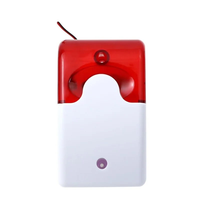 

Wired Strobe Siren Durable 12V Sound Alarm Flashing Light Strobe Siren For 99 Zones PSTN/GSM Wireless Home Security Alarm