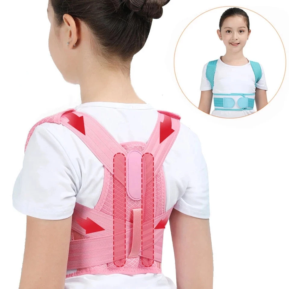 

Adjustable Children Posture Corrector Back Support Belt Kids Orthopedic Corset For Kids Spine Back Lumbar Shoulder Braces Health