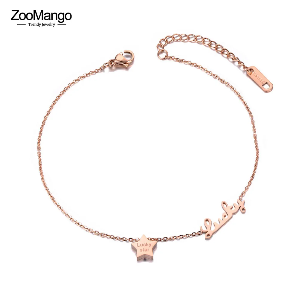 ZooMango позолоченный розовый пляж очаровательные ножные браслеты ювелирные