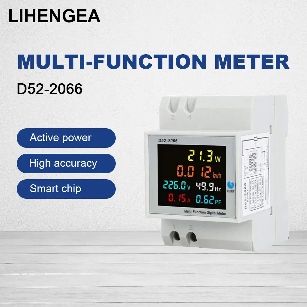 

CHLIUYI D52-2066 Цифровой электронный счетчик энергии