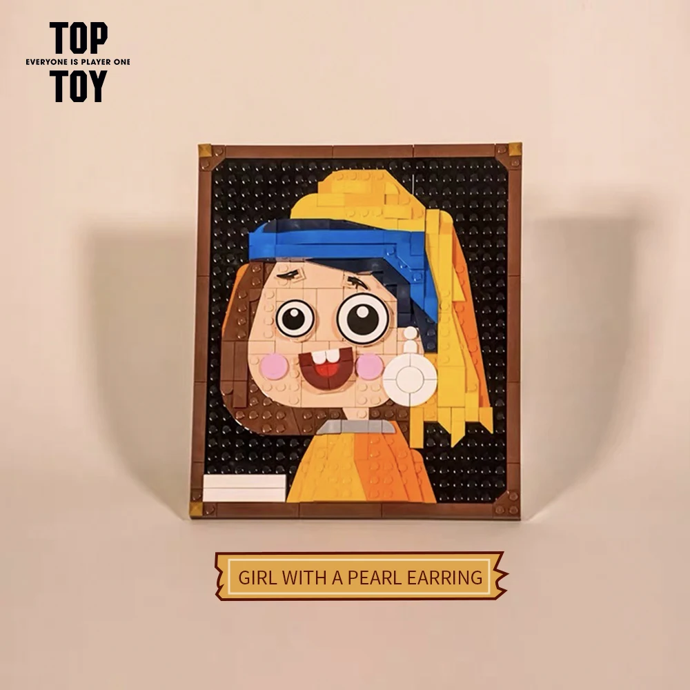 TOPTOY кирпичи всемирно известные классические картины Искусство Ван Гога Мона