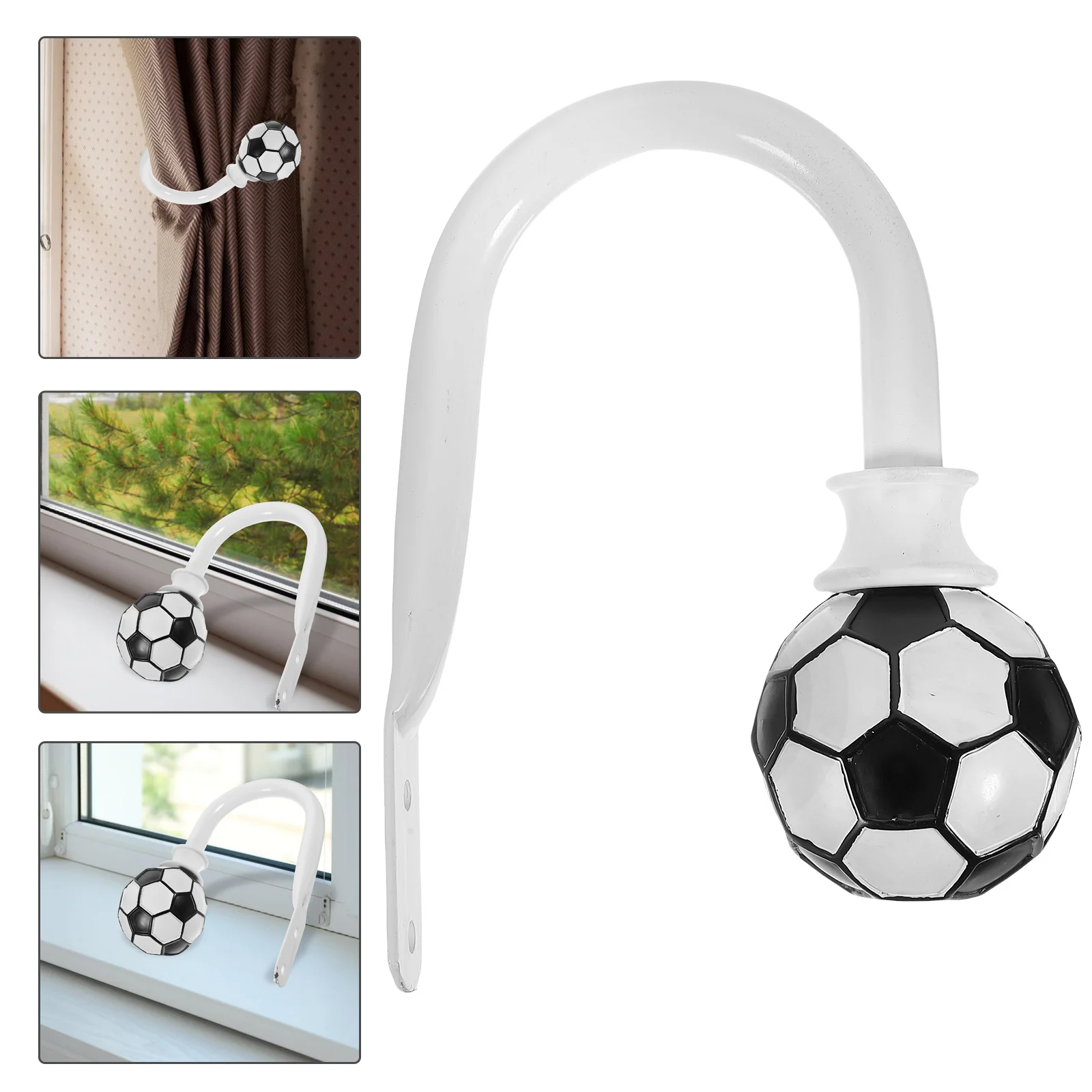 Металлический держатель для штор детский футбольный крючок крючки полимерная