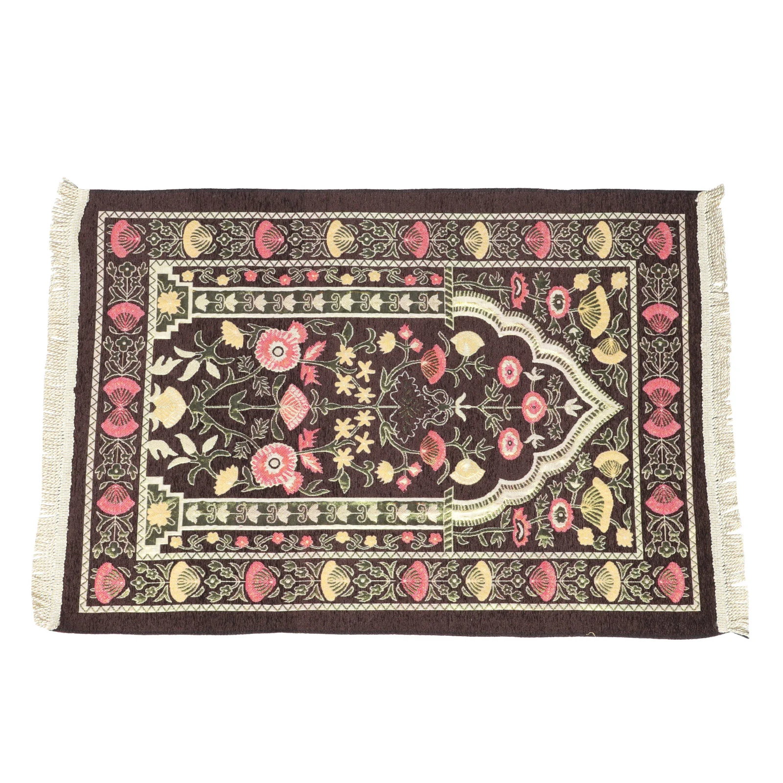 

Polyester Prayer Carpet Delicate Muslim Prayer Rug Decor Eid Festival Rug