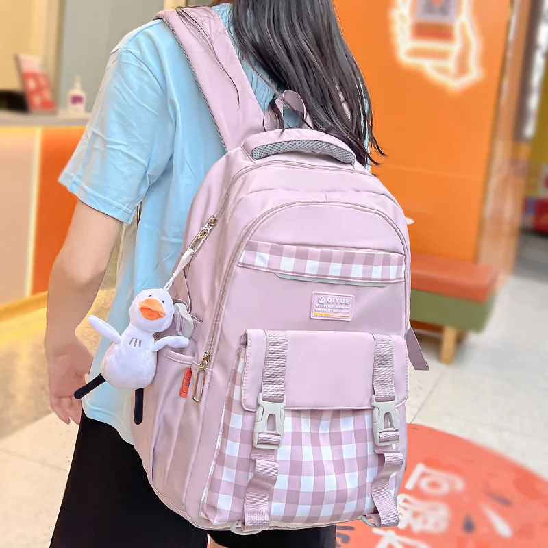 

Backpack Waterproof Student Girl Leisure School Bag Female Laptop College Backpack Fashion Lady Book Bag sac homme cuir