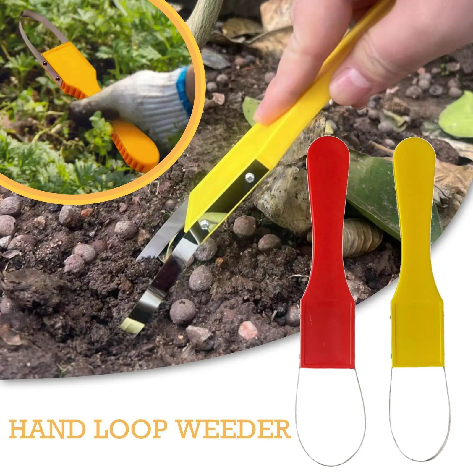 

2022 New Garden Bandit Hand Loop Weeder Plastic Iron Dandelion Tool Tools Weed Cutter Puller Weeding Manual Remover Garden S4V0