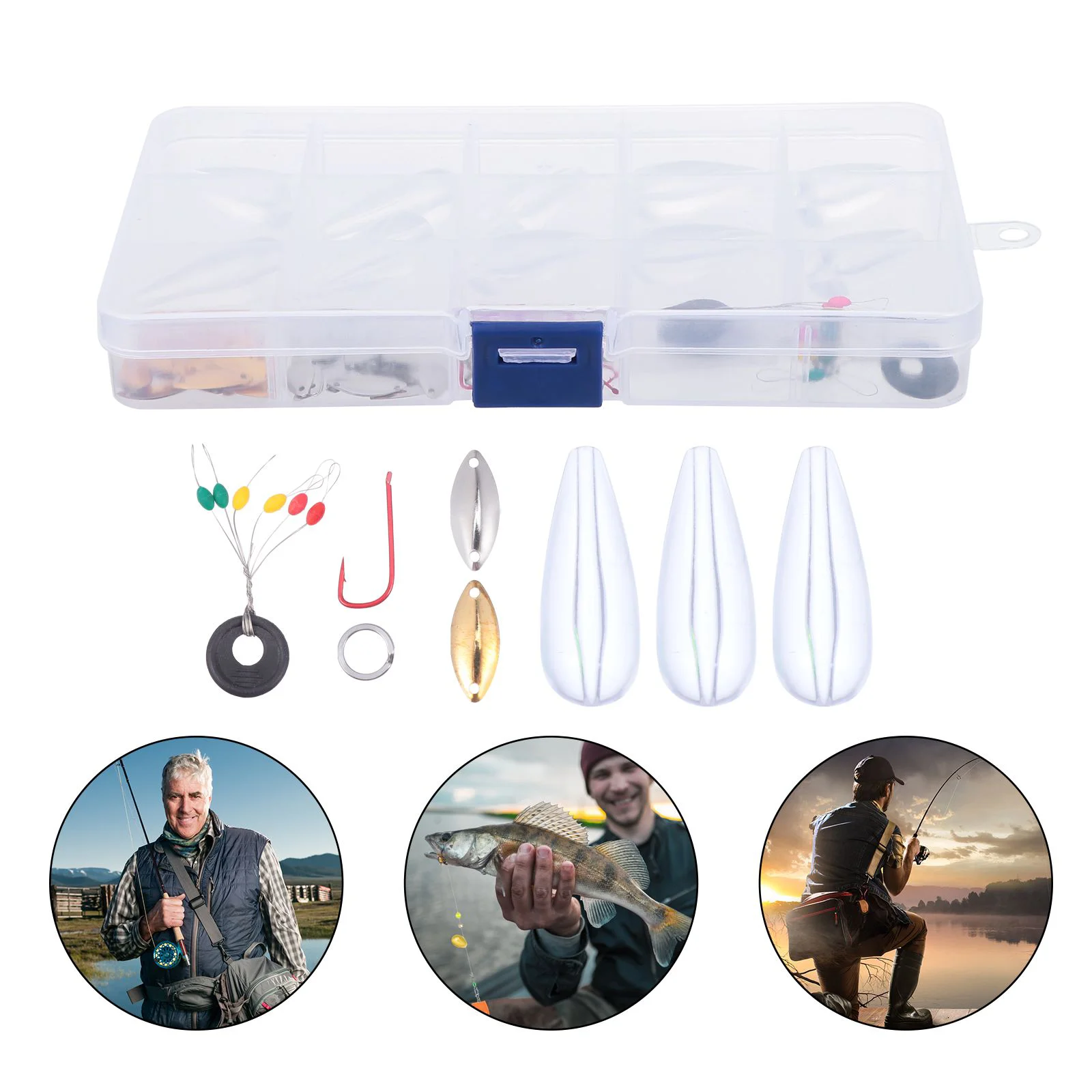 

Bait Sequin Set Fishing Tackles Box Freshwater Fishing Casting Sinker Weights Fishing Snaps Fishing Tackle Box Daiwa