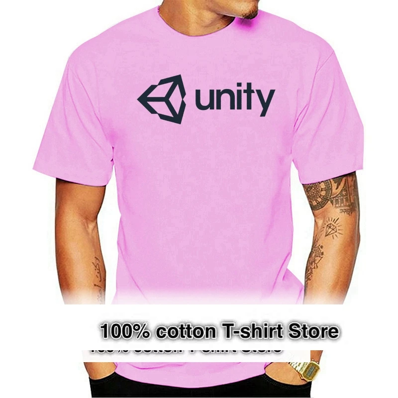 

Unity T Shirt For Men Custom Funny Casual T-Shirt Summer Camiseta Shirt Size S-3xl Slogan High Quality
