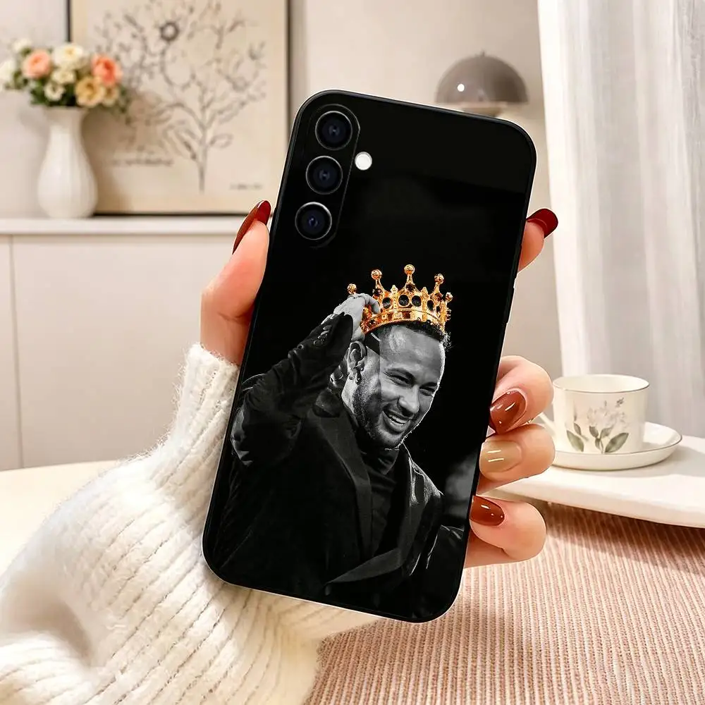 Фото Чехол для телефона Football Superstar Neymar, черный, силиконовый, мягкий, для Samsung Galaxy A73, A72, A71, A70, A53, A52, A51 №3
