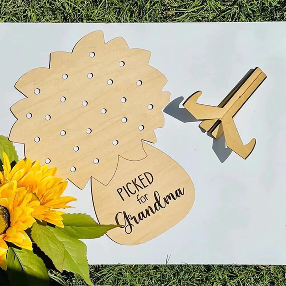 

1Pcs Pineapple Shape Flower Stand Flower Arrangement Board Pick Flower Stand for Mother Mother's Day Gift Home Desktop Ornament