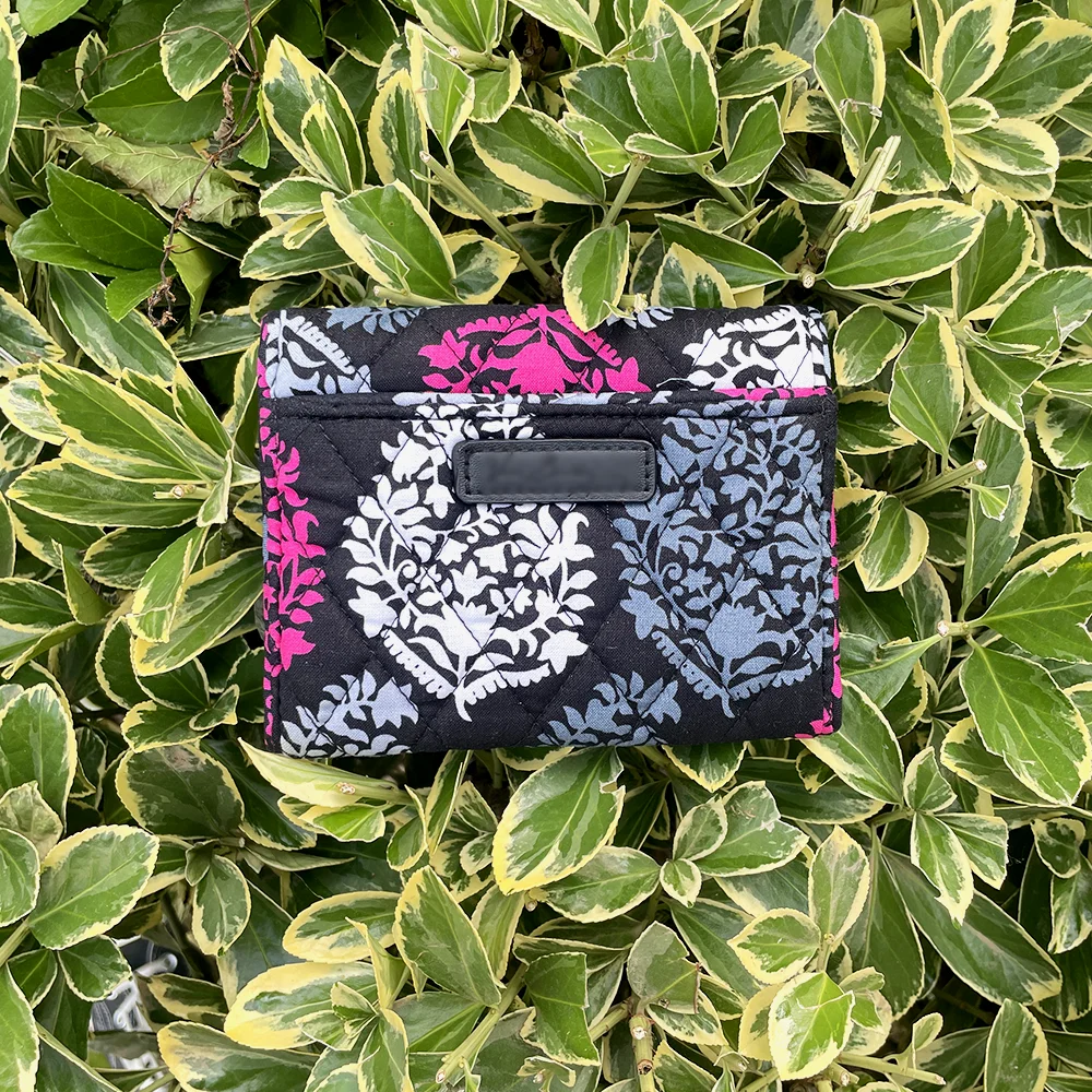 Women's purse cotton environmentally friendly print short small fashion coin purse multifunctional card carrying small card bag