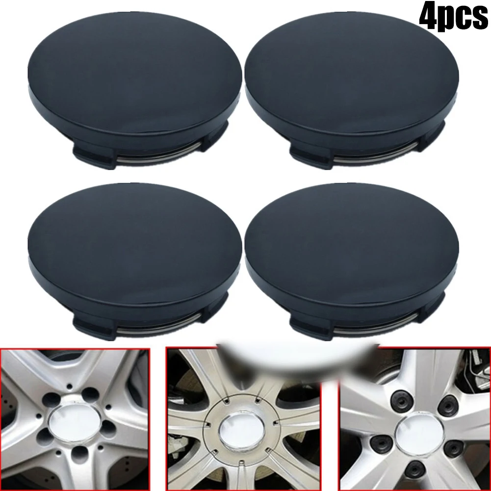 4pcs 60mm Car Wheel Center Hub Caps Universal ABS Vehicle Tyre Tire Rim Cover Protector Decorations Car Accessories