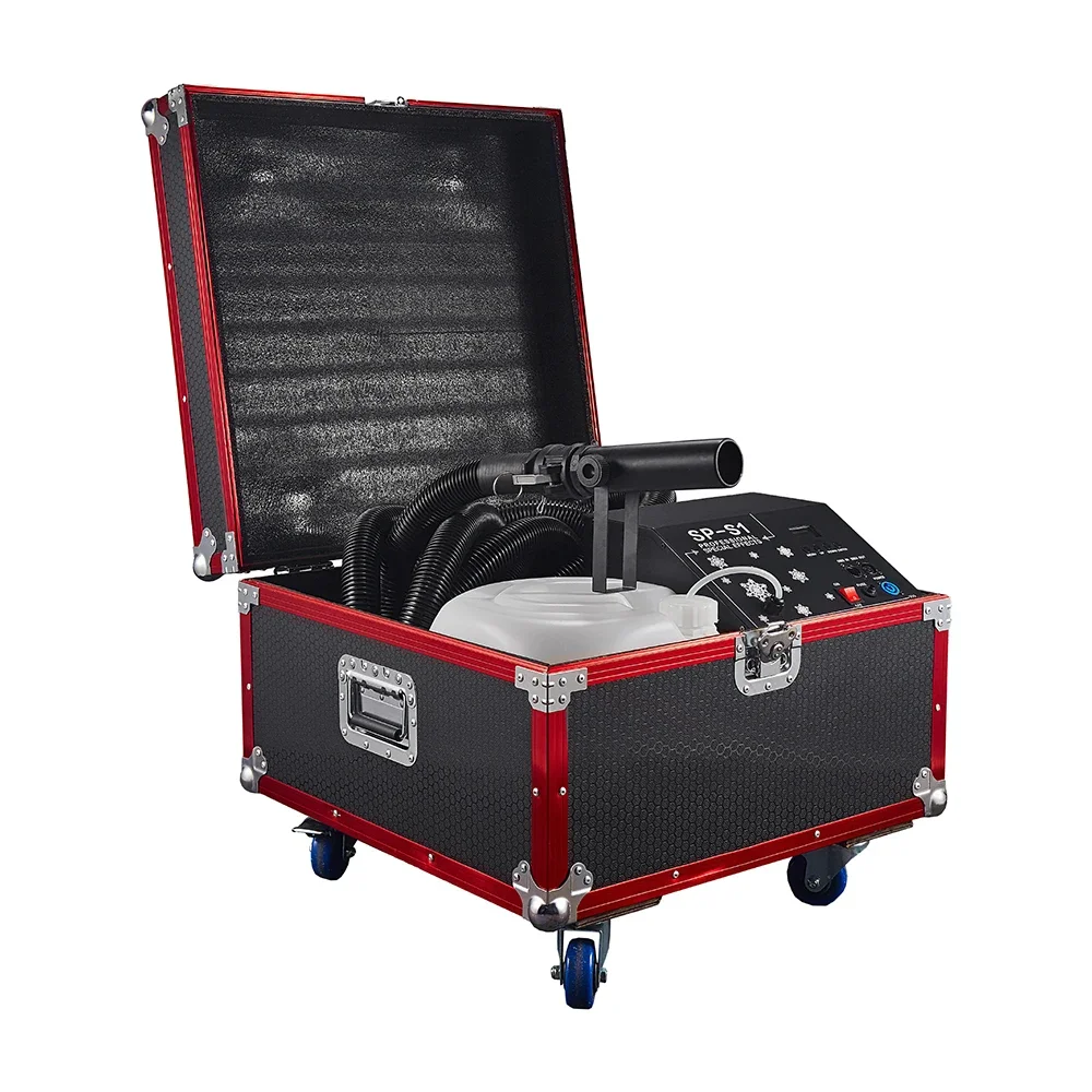 SP 1500W DMX машина для изготовления снежного спрея снега вечеринок свадьбы с кейсом