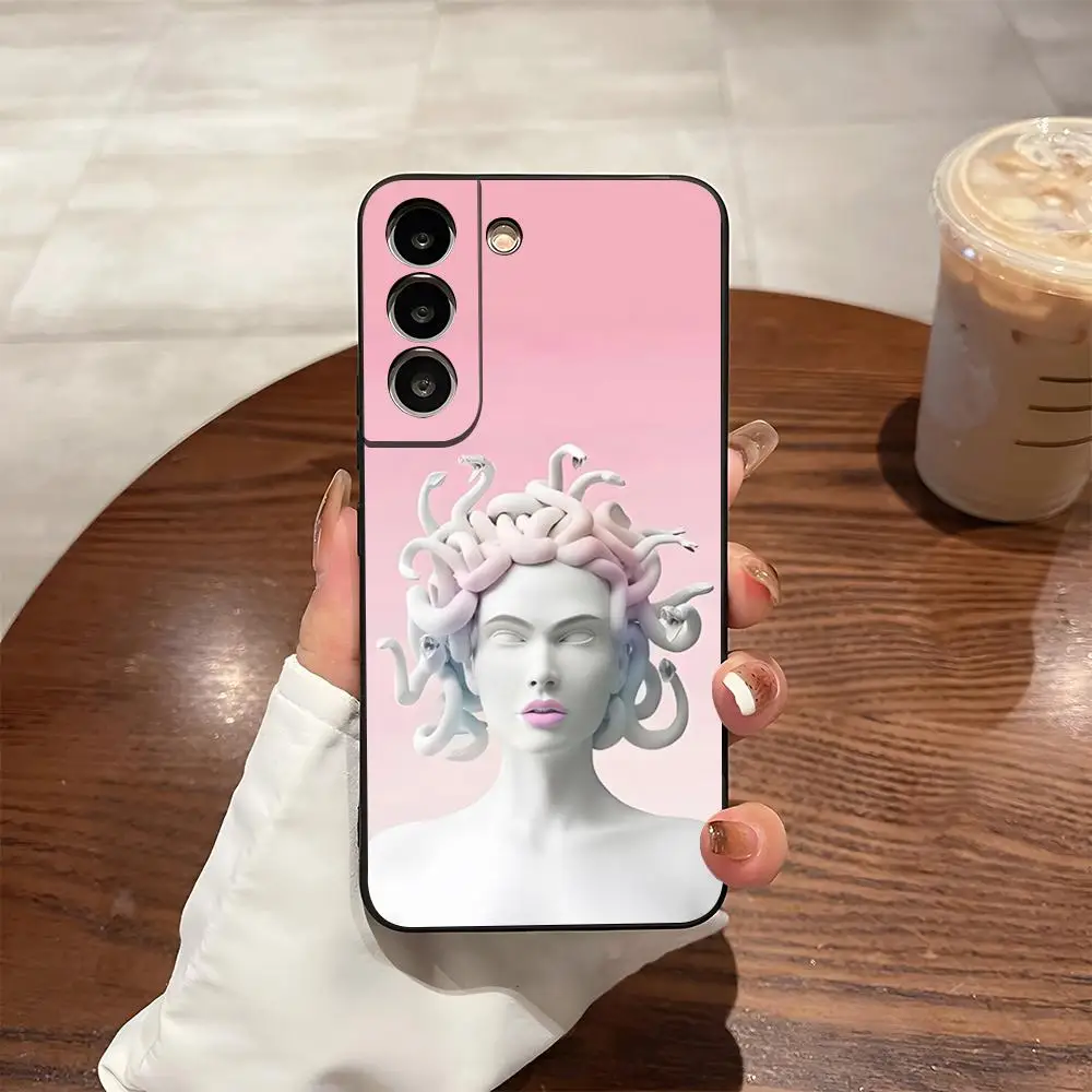 Snake Lady Medusa Phone Case For Samsung S25 S24 Ultra S23 Fe S22 S20 S21 Plus A13 A14 A54 A34 A24 A53 Cover