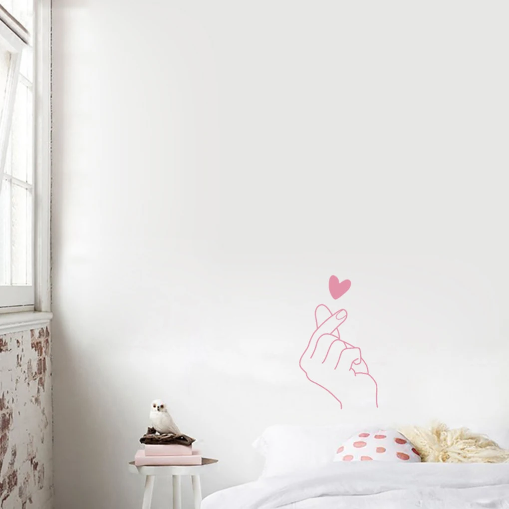 

Love You Heart Wall Sticker Living Room TV Background Kids Room Wallpaper PVC Removable Tattoo Decals