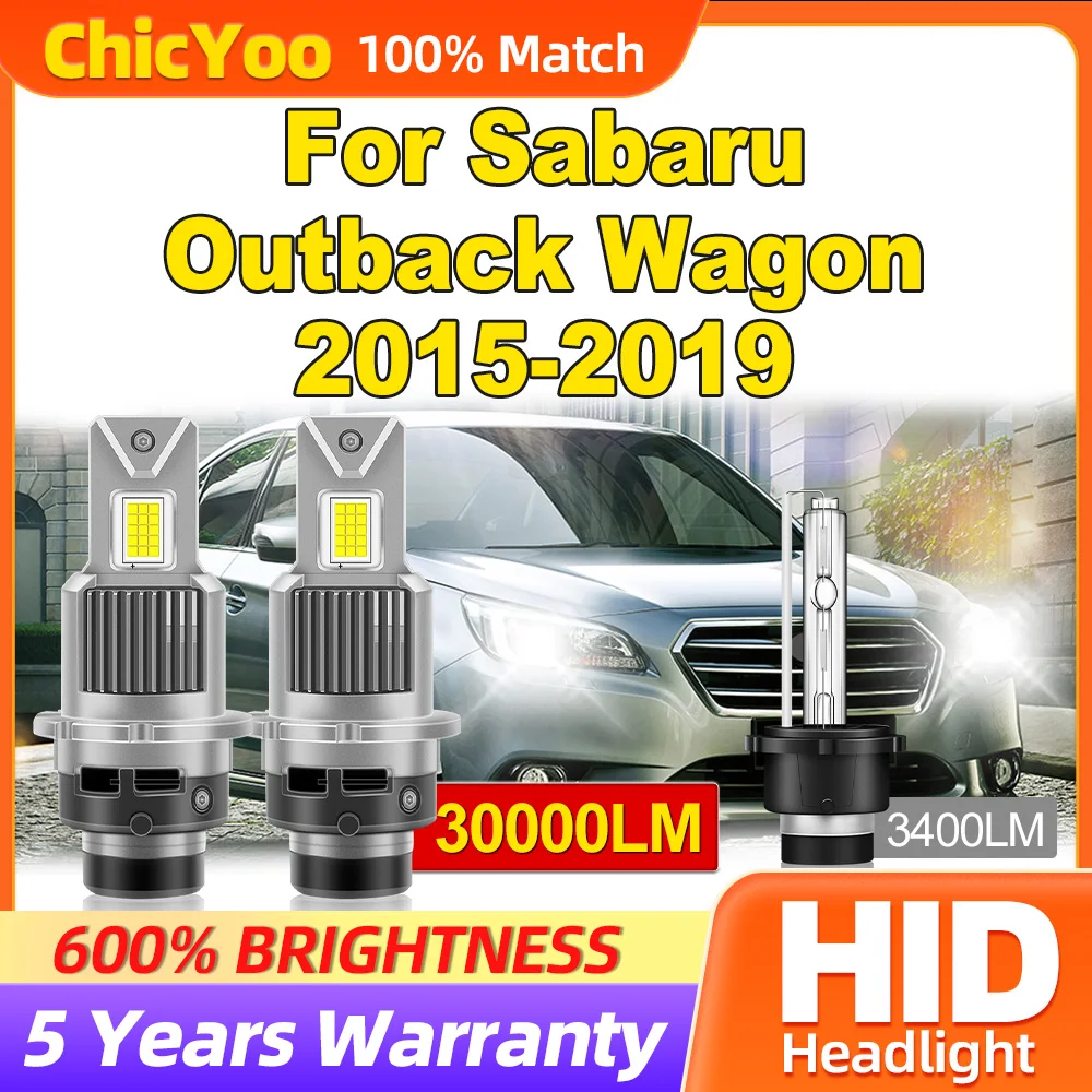300 Вт HID ксеноновые лампы для фар 30000LM Turbo авто 12 В 6000 К белые Sabaru Outback Wagon 2015 2016 2017 2018