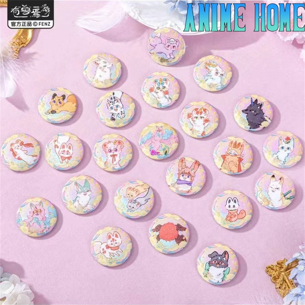 Официальные сказочные звери 45 мм жесть значок мультяшная брошь Baji булавка