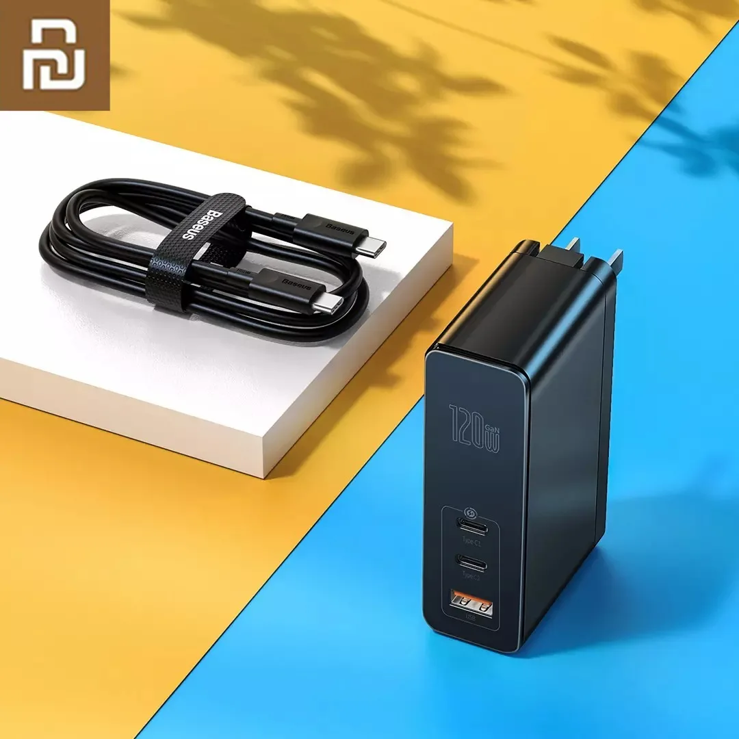 

Зарядное устройство Xiaomi Baseus 120 Вт GaN SiC USB C, быстрая зарядка 4,0 3,0 QC Type C PD, быстрое зарядное устройство USB для смартфонов, MacBook, ноутбуков, планшет...