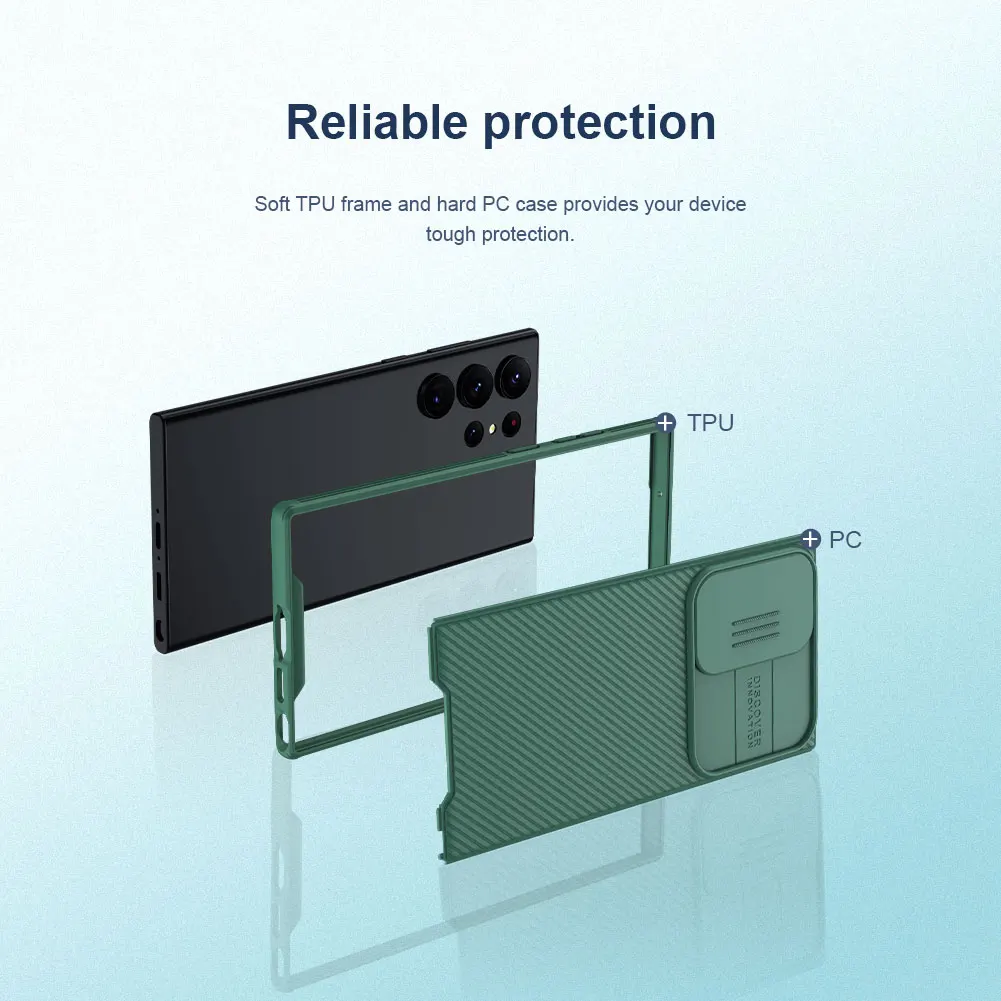 Nillkin CamShield Pro Case for Samsung Galaxy S23 / S23+ / S23 Ultra, with Slide Camera Cover Protector Hard PC+TPU Cover
