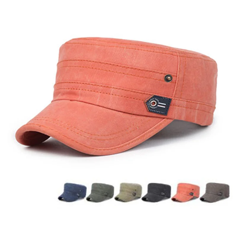 

Summer Outdoor Sport Quick Drying Military Caps Men Breathable Cadet Army Cap Flat Top Hat Cycling Running Cap Baseball Cap