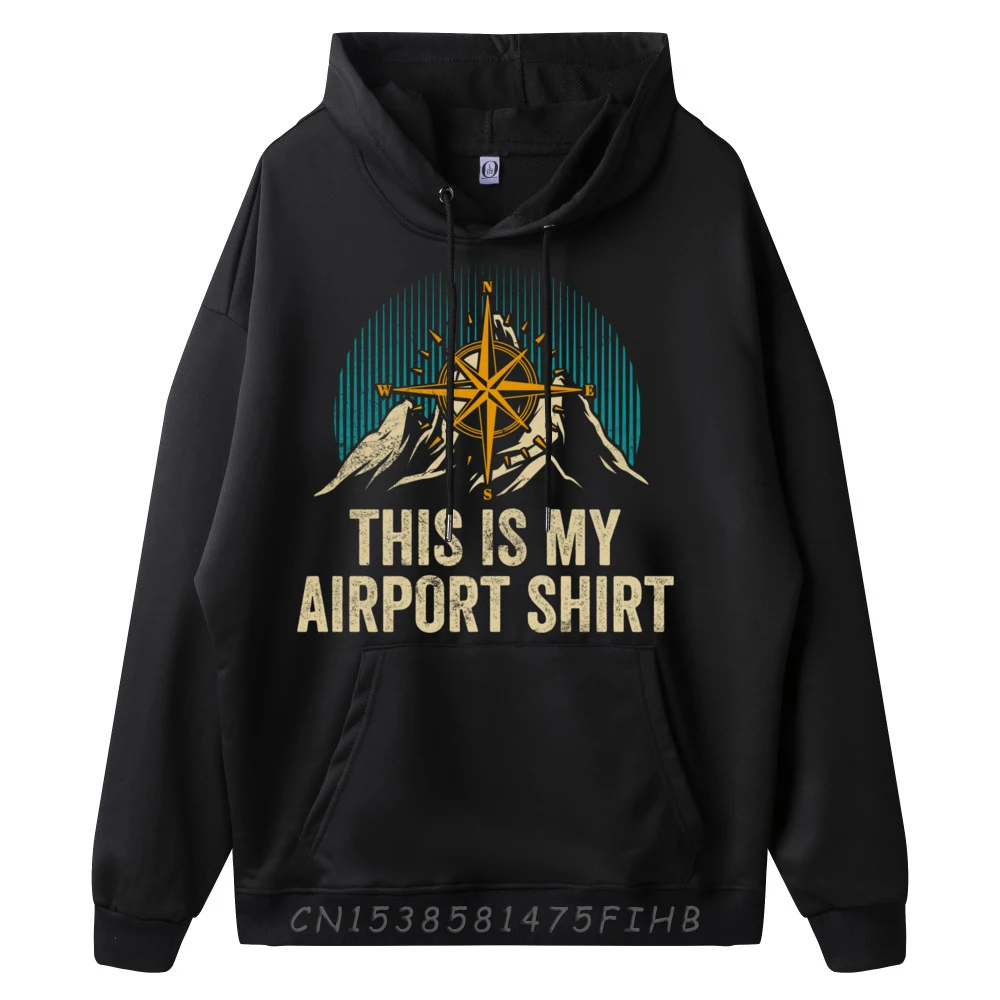 This Is My Airporhoodie Airplane Trip Aircraft Travel Черные футболки с рисунком Дышащая и впитывающая