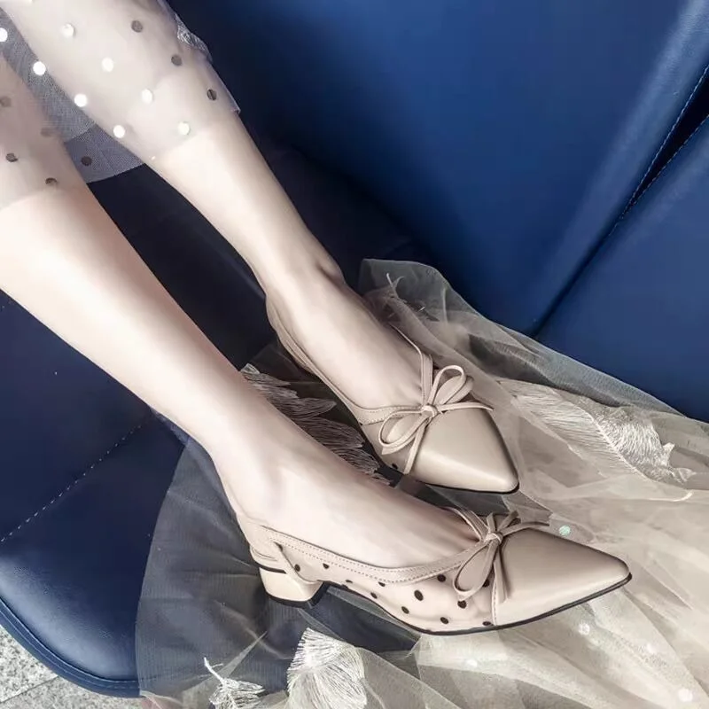 

2022 Summer Shoe Designer Mesh Sandal Casual Platform Slides Fairy style Cool Pumps for Wedding