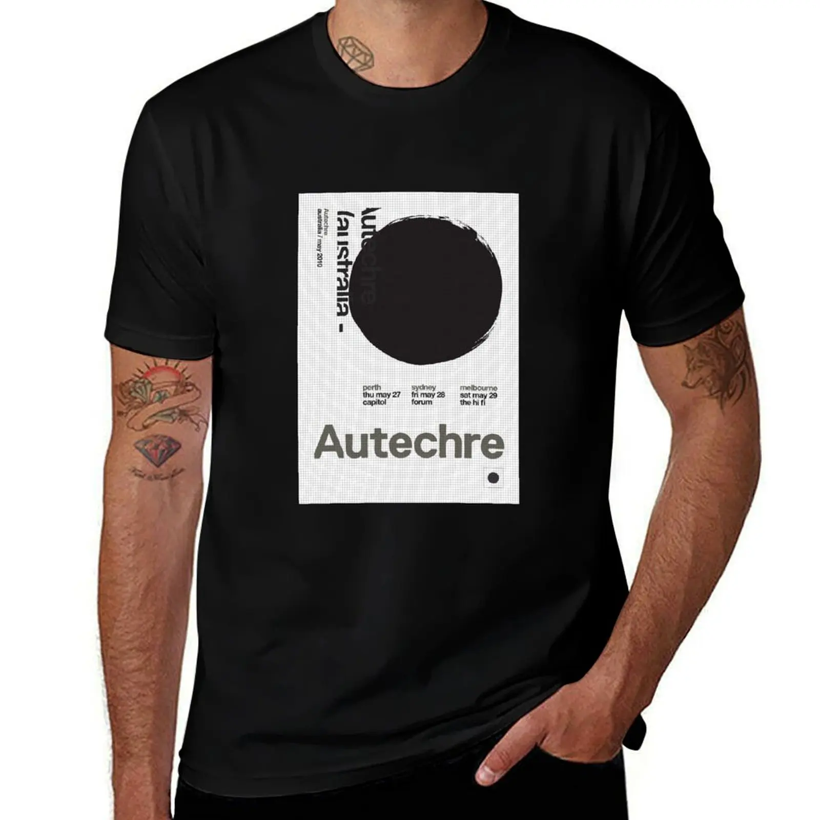 Футболка Autechre Graph Paper одежда в стиле хиппи таможенный дизайн мужская футболка