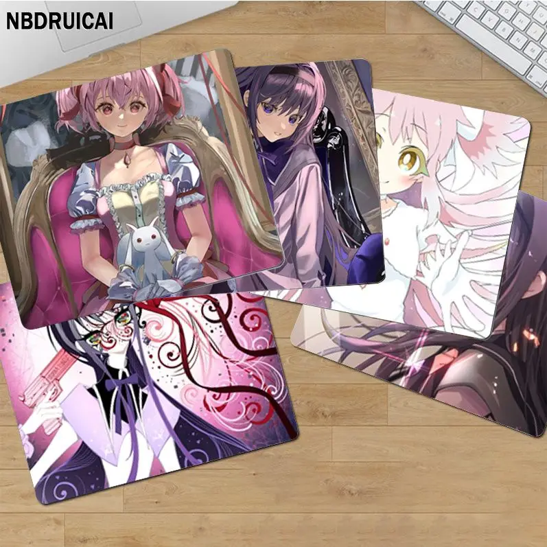 

Mahou Shoujo Madoka Rubber Small Table Mat Student Mousepad Computer Keyboard Pad Games Pad Desk Mat For PC Computer Table
