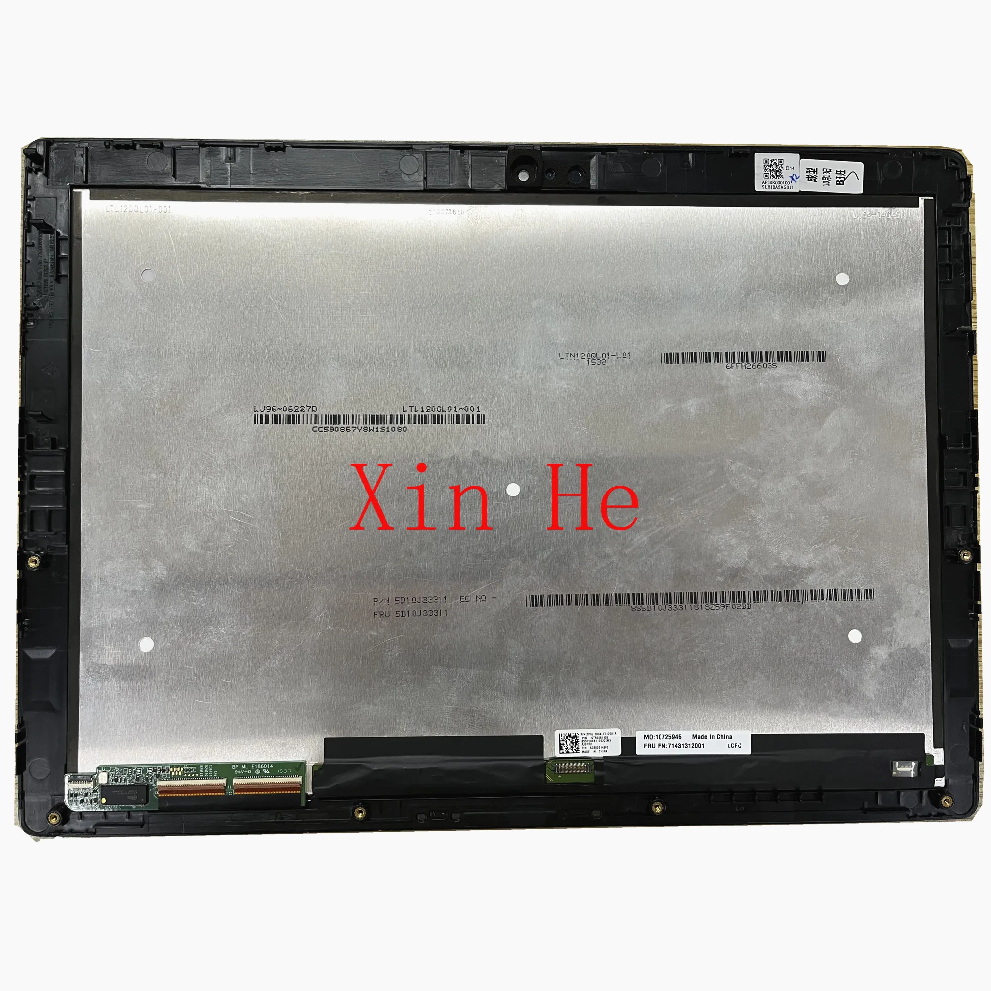 

12.0'' Laptop LCD Touch Screen Monitor Assembly For Lenovo IdeaPad Miix 700-12ISK LTN120QL01-L01 FRU: 5D10J33311 With Frame