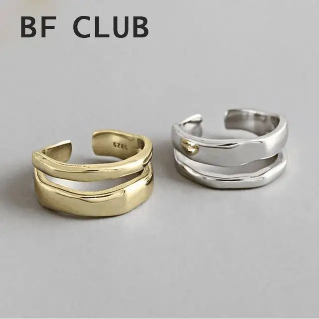 

Женское кольцо из серебра 925 пробы с двумя кольцами