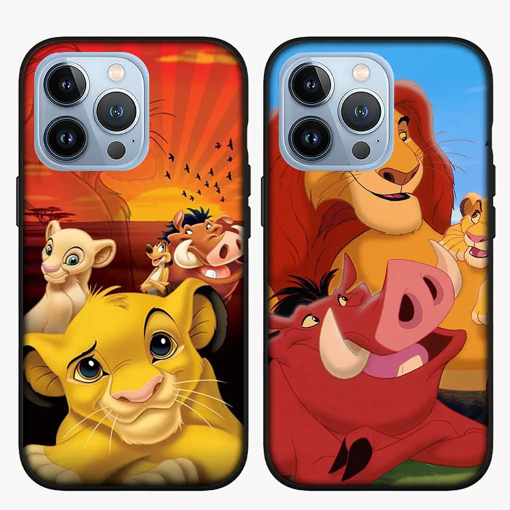 Мягкий чехол для телефона The Lion King iPhone 14 13 12 Mini 11 Pro X XR XS Max 6 7 8 Plus + SE 8+