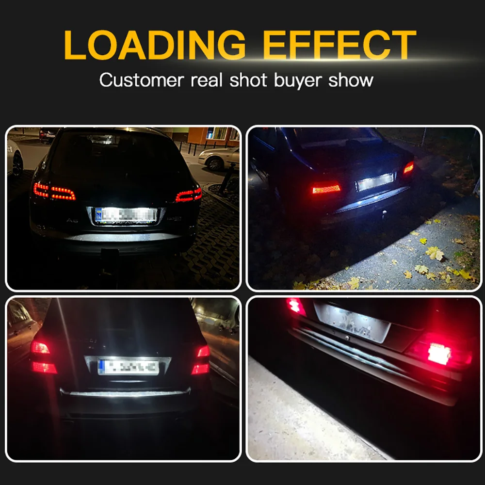 Светодиодные лампы для номерного знака для Opel Astra H J K Corsa Zafira Insignia Vectra Meriva Adam или Vauxhall, 2 шт. без ошибок (art.: 3920bfa95c6fd) - 3920bfa95c6fd