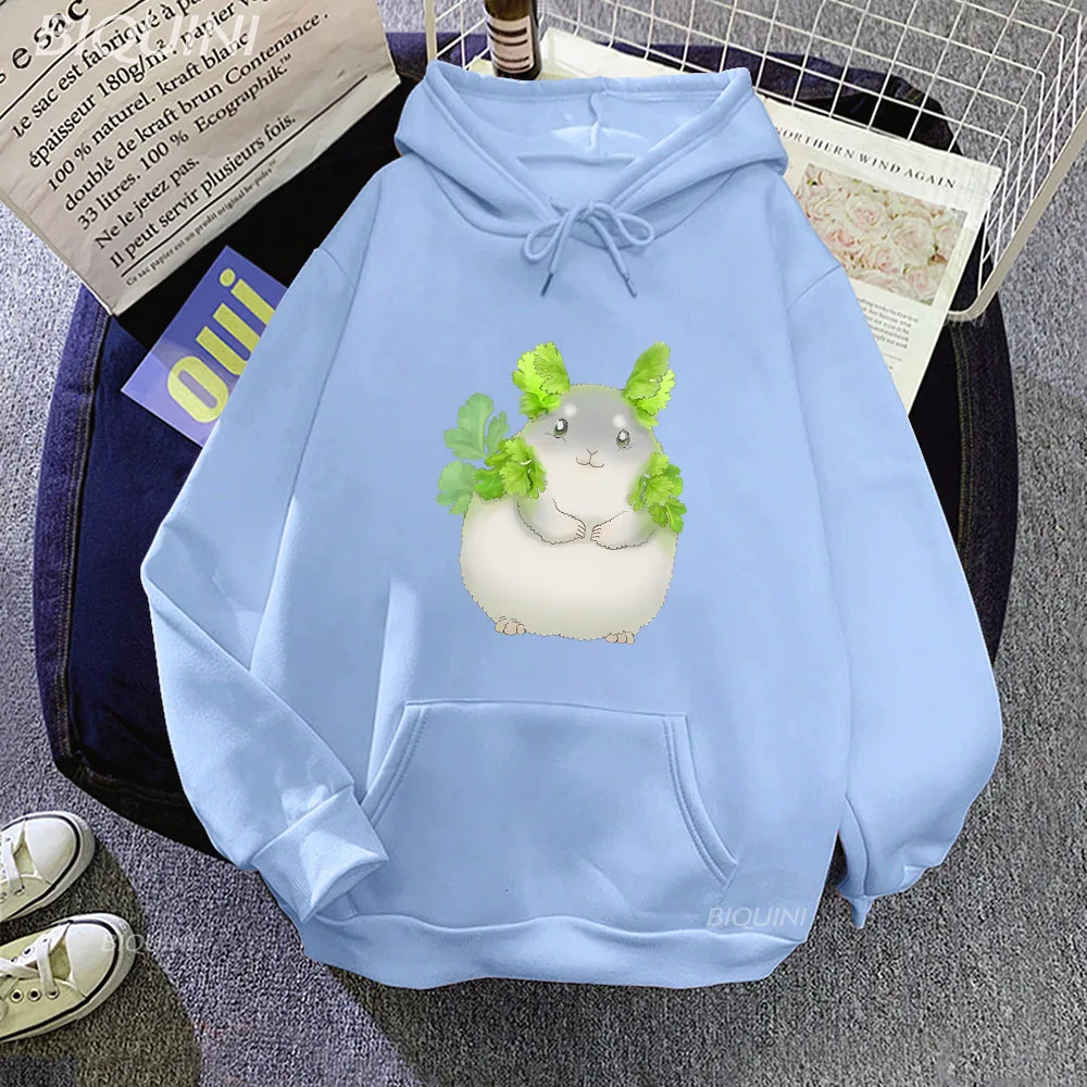 

Vegetable Fairy Chinchilla Coriander Hoodies Funny Cartoon Men/Woman Winter Clothing Harajuku Sweatshirts Popular Tops Casual