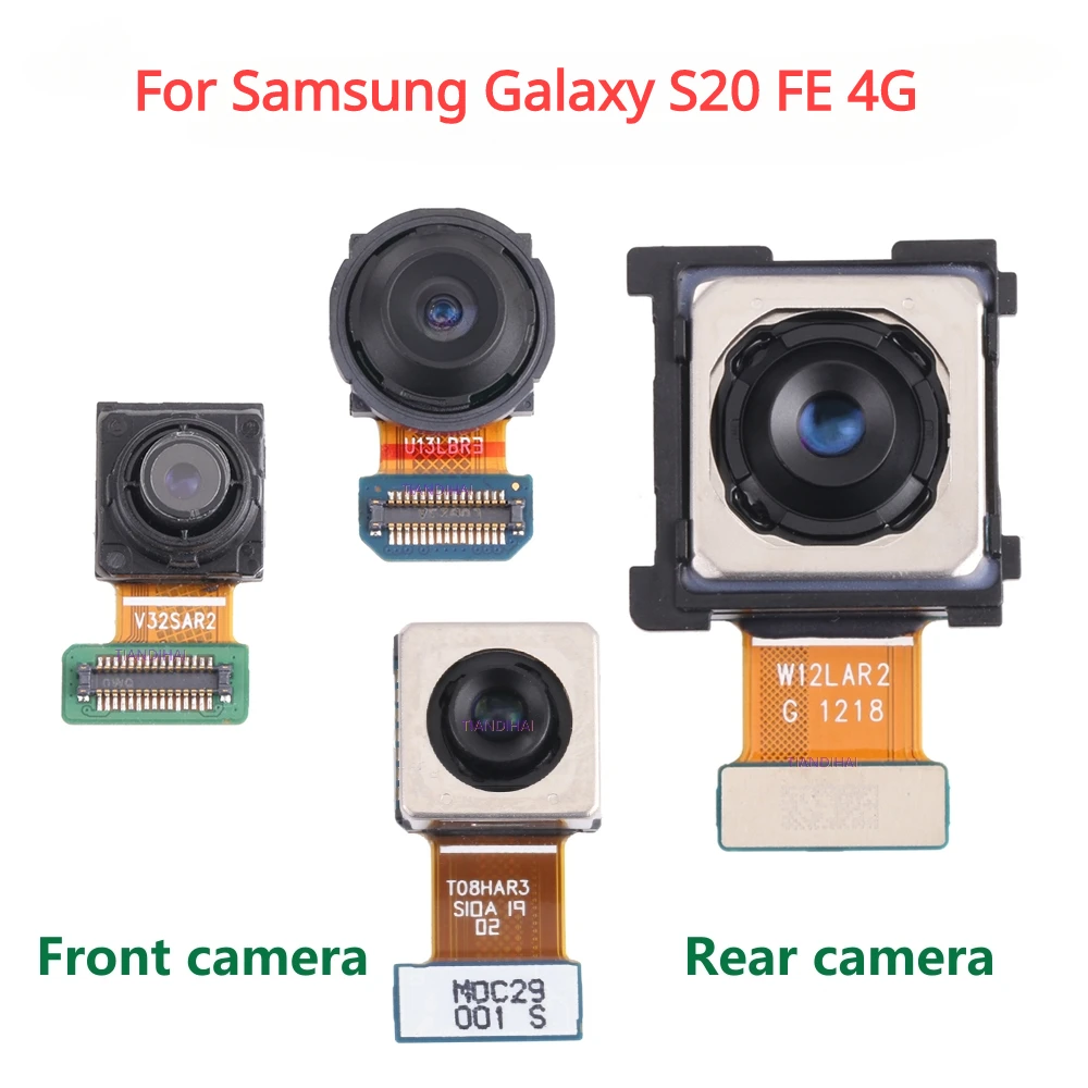

Original Front Rear Camera For Samsung Galaxy S20 FE 4G Lite S20fe G780 G780F Back Backside Frontal Camera Flex Cable Module