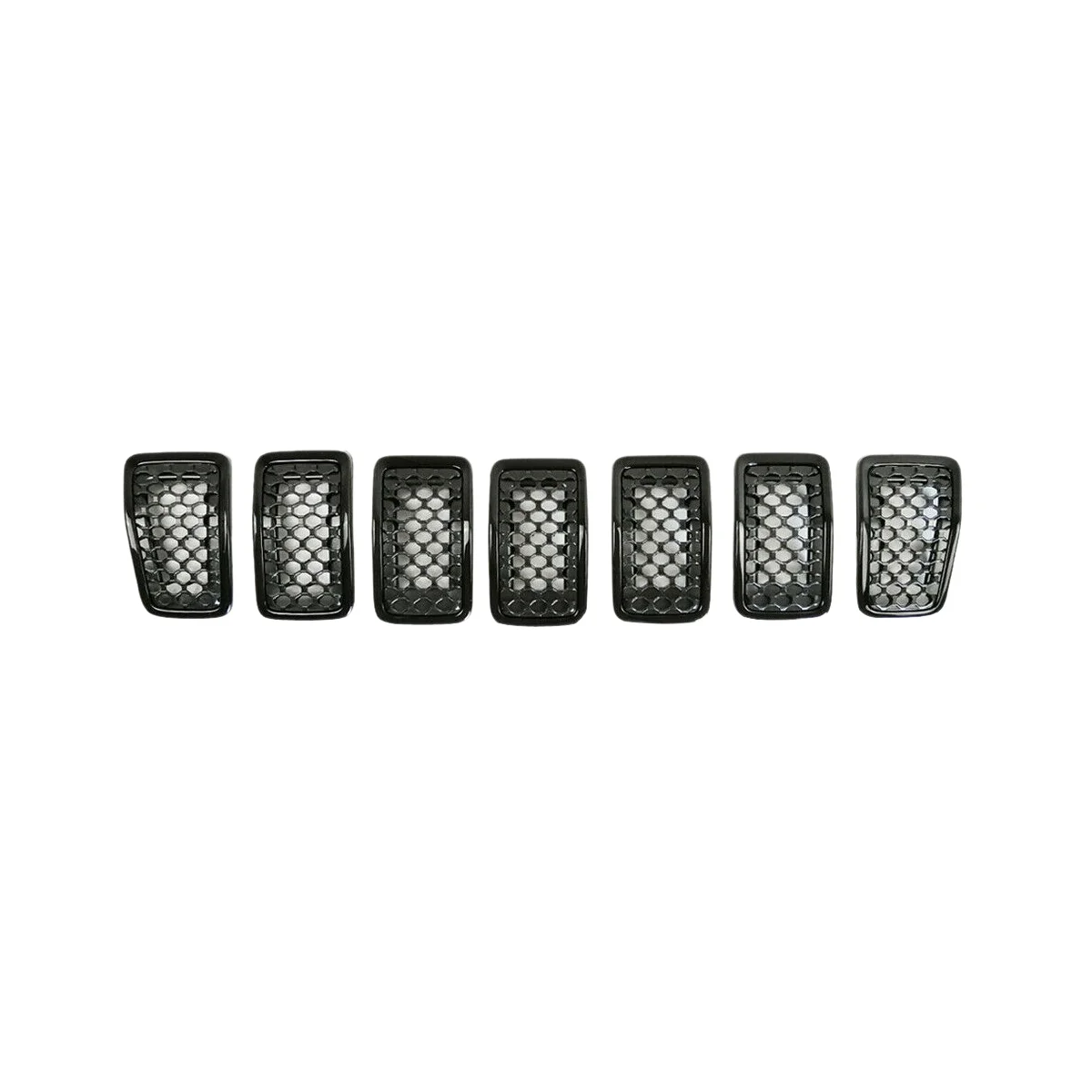 

Car Front Mesh Racing Grills for Jeep Cherokee 19-22 Black Exterior