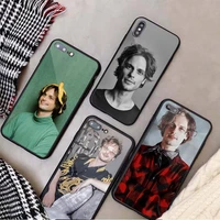 matthew gray gubler phone case tempered glass for iphone 11 12 13 pro max mini 6 7 8 plus x xs xr