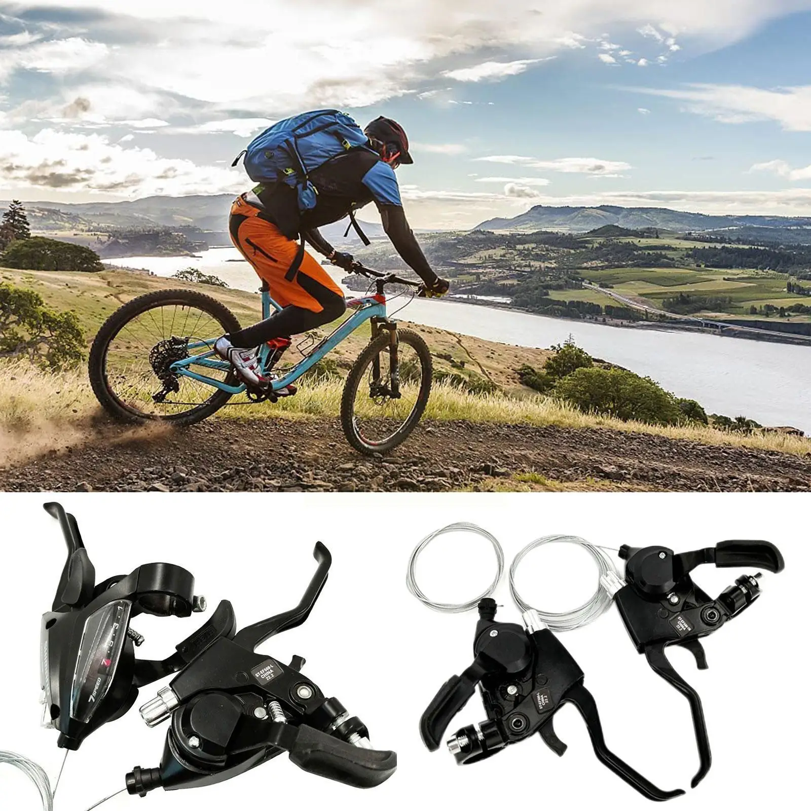 

Bike Derailleurs 7/8/21/24 speed MTB Mountain Bicycle Derailleur Derailleurs Trigger Shifter Accessories Bike Split Cycling P5B9