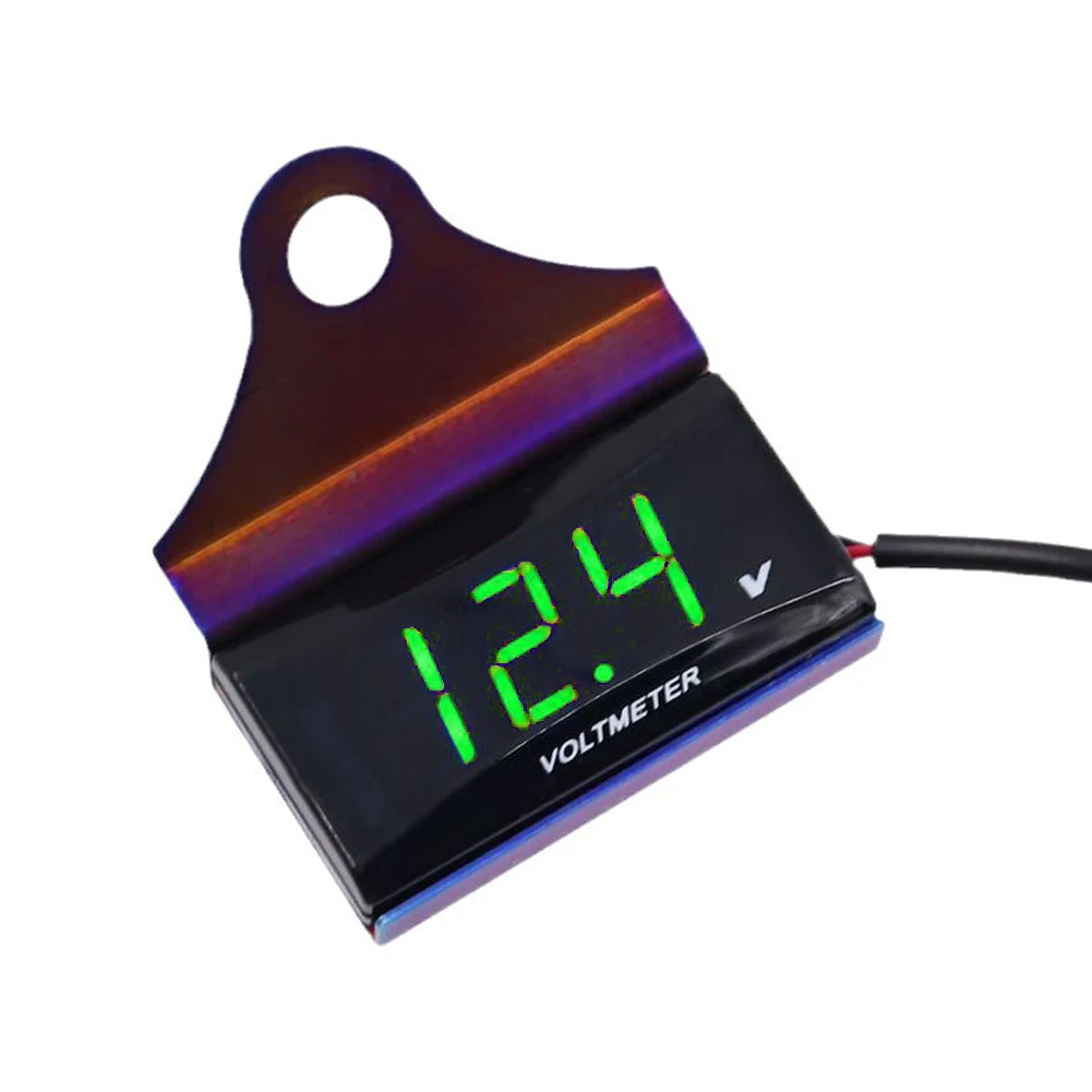 Цифровой вольтметр для мотоцикла 10-150 в водонепроницаемый измеритель напряжения