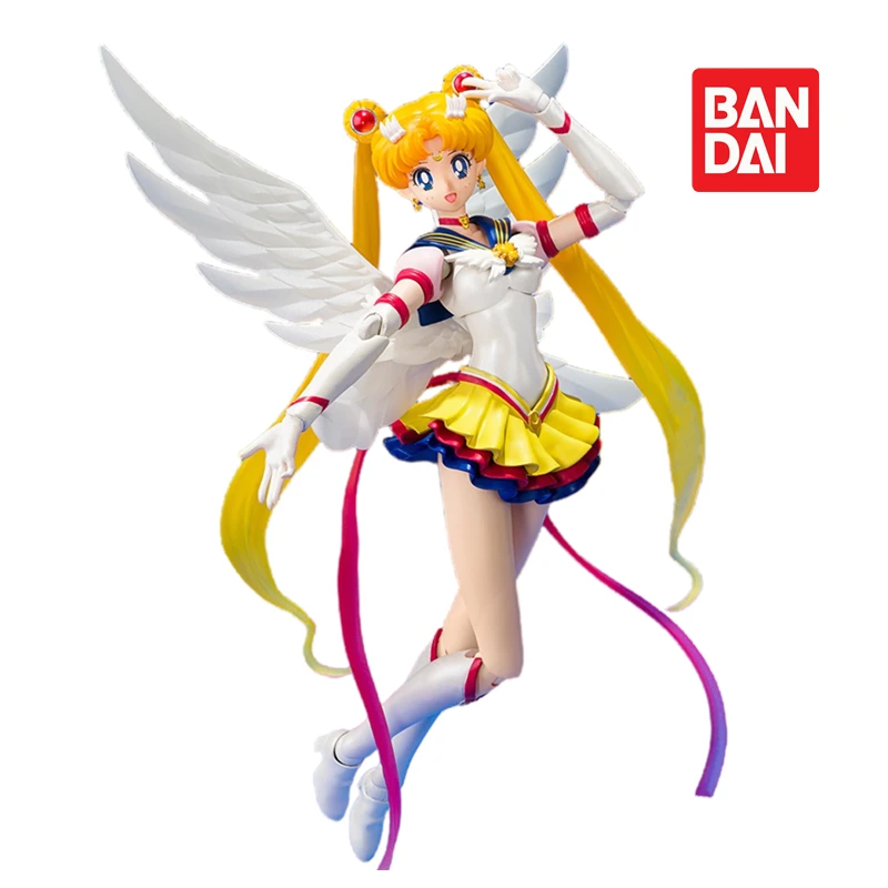

Bandai Original S.h.f Sailor Moon Eternal Sailor Moon Cute Kawaii Pink Protection Moon Warrior Magic Ornament