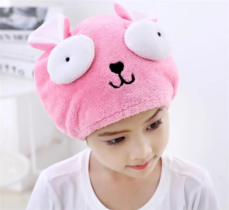 

Children's Shower Cap Adult Microfiber Quick Drying Hair Towel Dryer Bath Wrap Caps Quick Hat Turban Dry Shower Cap Hair Bonnet