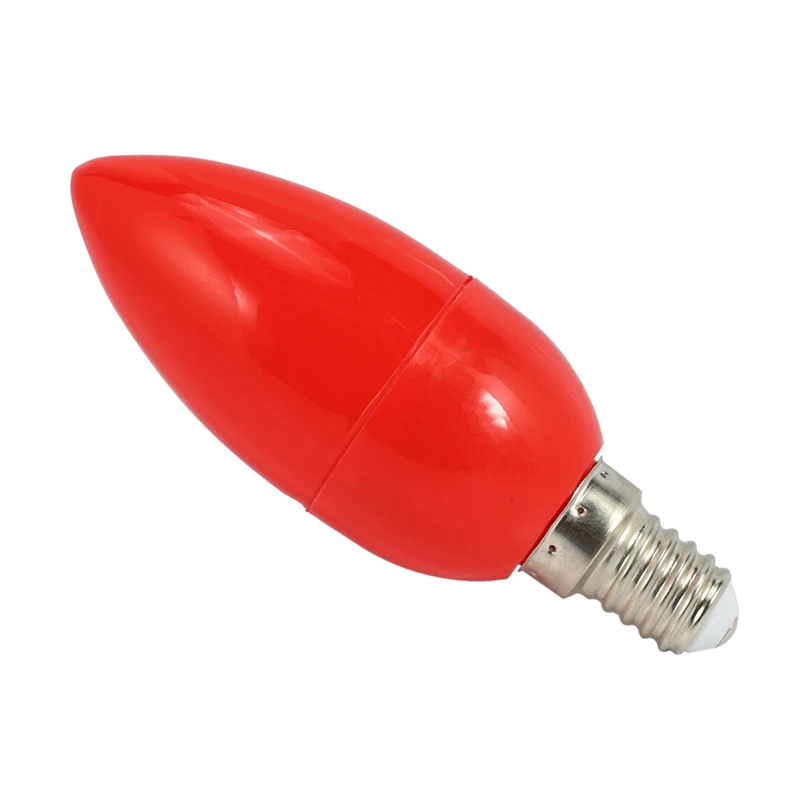 

8X LED Candle Light Candle Light Bulbs Red Fortune Lamp God Lights Energy Saving Candle Lights,E14
