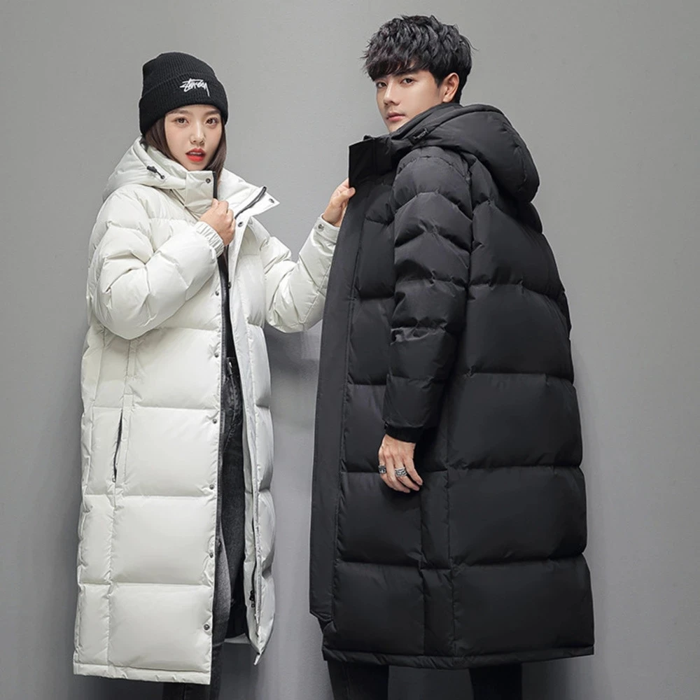 -30 Degrees Winter Hot Thicken Men's Down Jackets 2021 New Warm Parka Men Women Casual White Duck Down Coat Winter Snow Overcoat